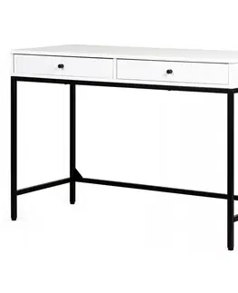Psací stoly Hector Psací stůl Trewolo110 cm bílý/černý