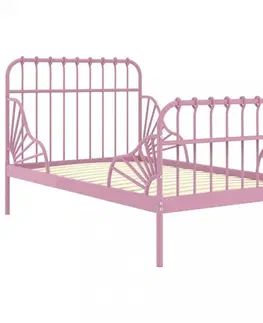 Dětské pokoje Dětská rostoucí postel 80x130/200 Dekorhome Růžová