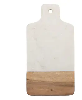 Prkénka a krájecí desky Mramorovo dřevěné prkénko na krájení - 39*20*1 cm Clayre & Eef 65037