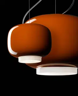 Inteligentní lustry Foscarini Foscarini MyLight Chouchin 1 LED závěsná lampa oranžová