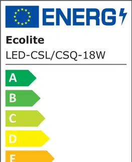 LED stropní svítidla Ecolite SMD přísazené svítidlo 22,5x22,5cm 18W CCT IP44 1550lm LED-CSQ-CCT/18W/BI