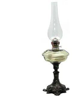 Lampy Floriánova huť Petrolejová lampa BOHUMILA 54 cm lesní zelená 