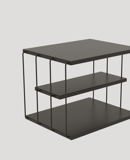 Konferenční stolky Odkládací stolek BENDER, antracit/černá