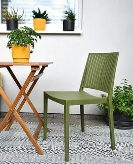 Zahradní židle a křesla Plastové křeslo HELSINKY (různé barvy) černá