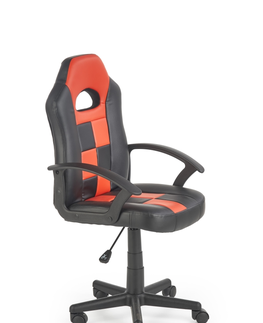 Kancelářské židle Dětská kancelářská židle WAGALLA, černo-červená