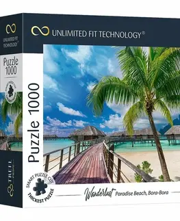 Hračky puzzle TREFL - prime puzzle 1000 UFT - Toulky: Paradise Beach, Bora-Bora