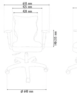 Kancelářské židle Entelo Kancelářská židle PETIT 6 | bílá podnož Jasmine 3