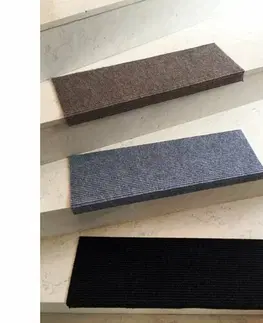 Koberce a koberečky VOPI Nášlap na schody Quick step obdelník antracitová, 24 x 65 cm