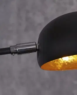 Svítidla LuxD 16886 Stojanová lampa Quallo černo-zlatá