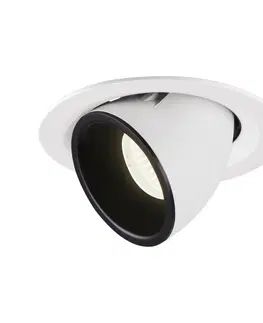 LED podhledová svítidla SLV BIG WHITE NUMINOS GIMBLE M zápustné stropní svítidlo bílé/černé 4000 K 20° 1005966