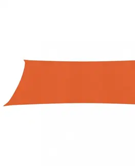 Stínící textilie Stínící plachta obdélníková HDPE 2,5 x 4 m Dekorhome Oranžová