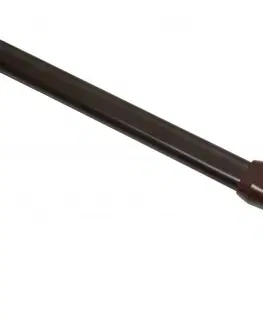 Závěsy Vitrážní tyč roztažná, plochá 11 mm hnědá, 40 - 60 cm