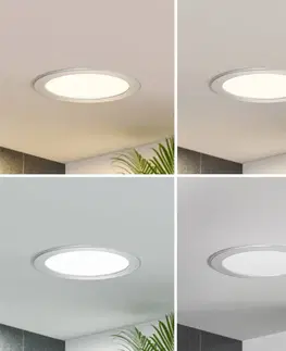 Podhledové světlo PRIOS Prios Cadance LED podhledové světlo stříbrné, 22cm