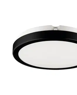 Svítidla Brilagi Brilagi - LED Koupelnové stropní svítidlo PERA LED/18W/230V pr. 22 cm IP65 černá 