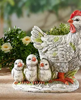 Dekorační figurky Dekorace "Kvočna s kuřaty"