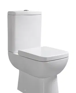 Záchody SAPHO TYANA SHORT WC kombi splach. mech., zadní odpad, bílá 72200EW