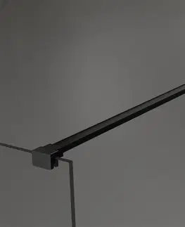 Sprchové zástěny MEXEN/S Kioto Sprchová zástěna WALK-IN 130 x 100 cm, černý vzor, černá 800-130-212-70-70-100