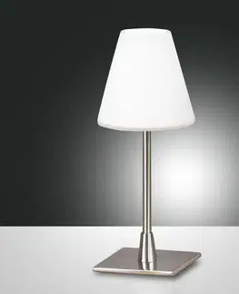 Stolní lampy Fabas Luce LED stolní lampa Lucy s dotykovým stmívačem, chrom
