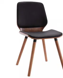 Židle Jídelní židle 2 ks Dekorhome Černá / světle hnědá