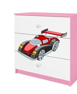 Dětský nábytek Kocot kids Komoda Babydreams 80 cm auto růžová
