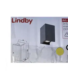 Svítidla Lindby Lindby - Nástěnné svítidlo GERDA 2xGU10/50W/230V 
