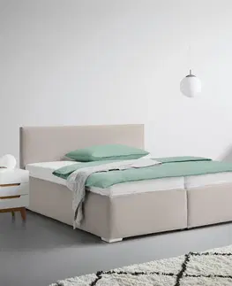 Čalouněné postele Čalouněná postel LESIA 160x200cm, Potah Světle Hnědá
