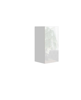 Regály a poličky Závěsná skříňka ANTOFALLA typ 2, bílá/bílý lesk
