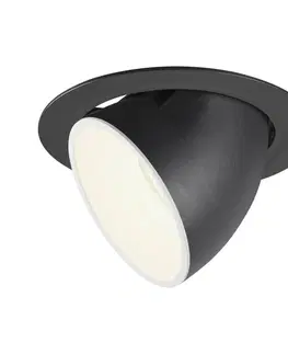 LED podhledová svítidla SLV BIG WHITE NUMINOS GIMBLE XL zápustné stropní svítidlo černé/bílé 4000 K 20° 1006066