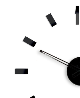 Nalepovací hodiny ModernClock 3D nalepovací hodiny Point černé