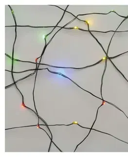 LED řetězy EMOS LED vánoční nano řetěz zelený, 7,5 m, venkovní i vnitřní, multicolor, časovač D3AM02