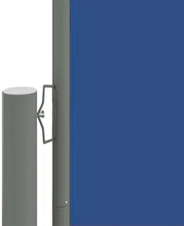 Markýzy Zatahovací boční markýza 200x1200 cm Dekorhome Modrá