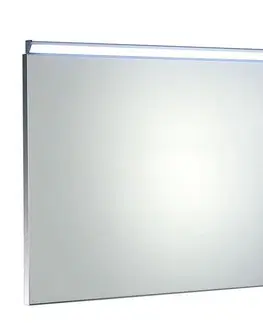 Koupelnová zrcadla AQUALINE BORA zrcadlo s LED osvětlením a vypínačem 1000x600, chrom AL716