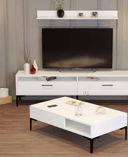 Obývací stěny a sestavy nábytku Set nábytku do obývacího pokoje ISTANBUL bílý