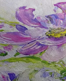 Obrazy květů Obraz malované květiny v letním provedení