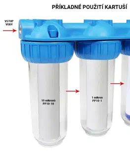 Vodní filtry Donner set 3 stupňové filtrace TRIO (aktivní uhlík granutát) 8596220013415
