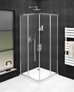 Sprchové kouty GELCO SIGMA SIMPLY sprchové dveře posuvné pro rohový vstup 800 mm, čiré sklo GS2180