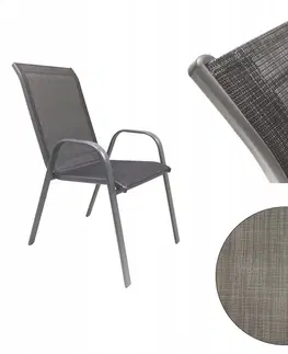 Zahradní židle a křesla Kontrast Zahradní židle MAJORKA 55 x 65 x 90 cm šedá