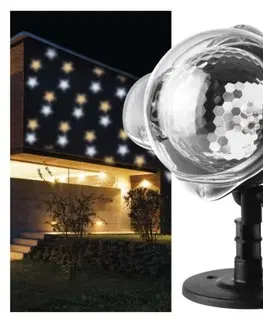 Vánoční projektory EMOS LED dekorativní projektor Amos hvězdičky teplá/studená bílá