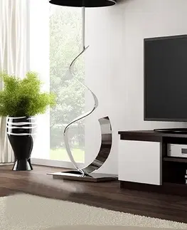 TV stolky TP Living TV stolek RTV LCD 120 tmavě hnědý, bílý