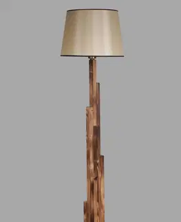 Svítidla Opviq Stojací lampa Yanik I 165 cm hnědá/béžová