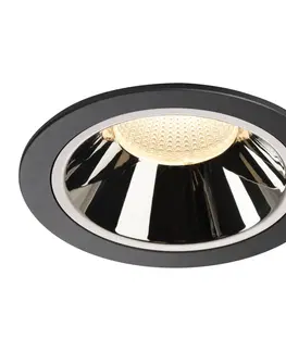 LED podhledová svítidla SLV BIG WHITE NUMINOS DL XL vnitřní LED zápustné stropní svítidlo černá/chrom 3000 K 20° 1004011