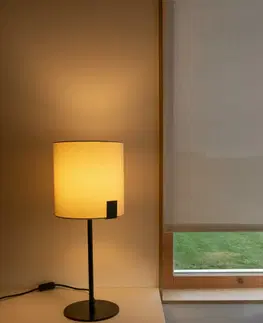 Lampy na noční stolek FARO NILA stolní lampa, černá a bílá