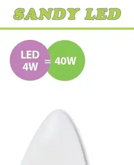 Žárovky LED žárovka Sandy LED E14 S2151 4W OPAL denní bílá