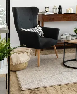Koberce a koberečky Dywany Lusczow Kusový koberec SOFT ROMBY krémovo-béžový, velikost 80x150