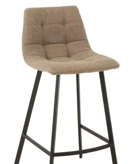 Jídelní stoly Béžová barová židle Barstool Babette Beige - 47*43*95cm J-Line by Jolipa 15471