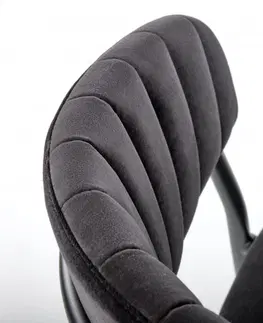 Židle HALMAR Designová židle Peva černá
