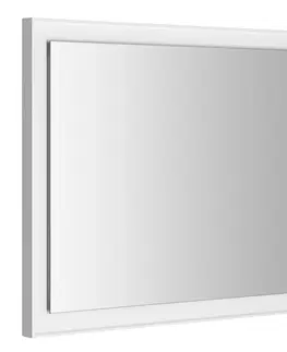 Koupelnová zrcadla SAPHO FLUT LED podsvícené zrcadlo 900x700, bílá FT090
