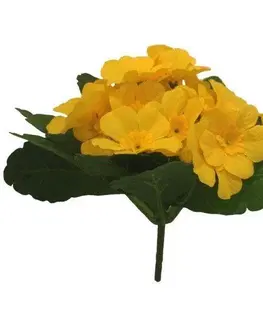 Květiny Umělá květina Prvosenka žlutá, 24 cm