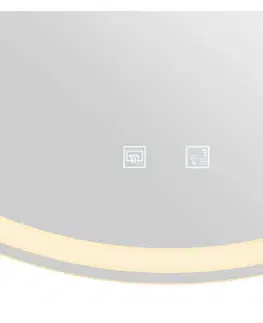 LED nástěnná svítidla BIG WHITE (SLV) TRUKKO 80 zrcadlo ? 80 cm, chrom 1007200