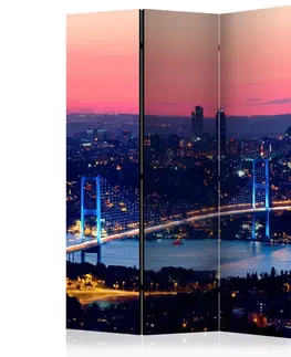 Paravány Paraván Bosphorus Bridge Dekorhome 135x172 cm (3-dílný)